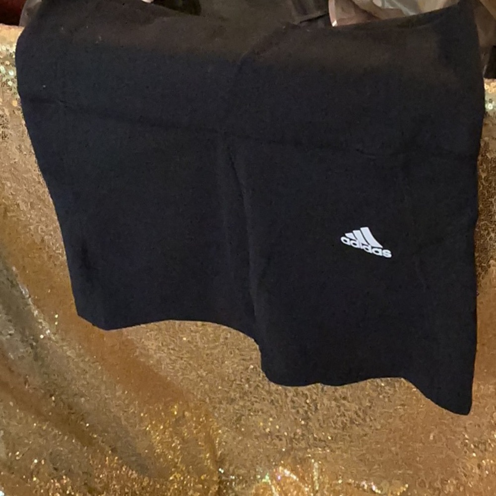 adidas Black Girls Athletic Skort with White Logo